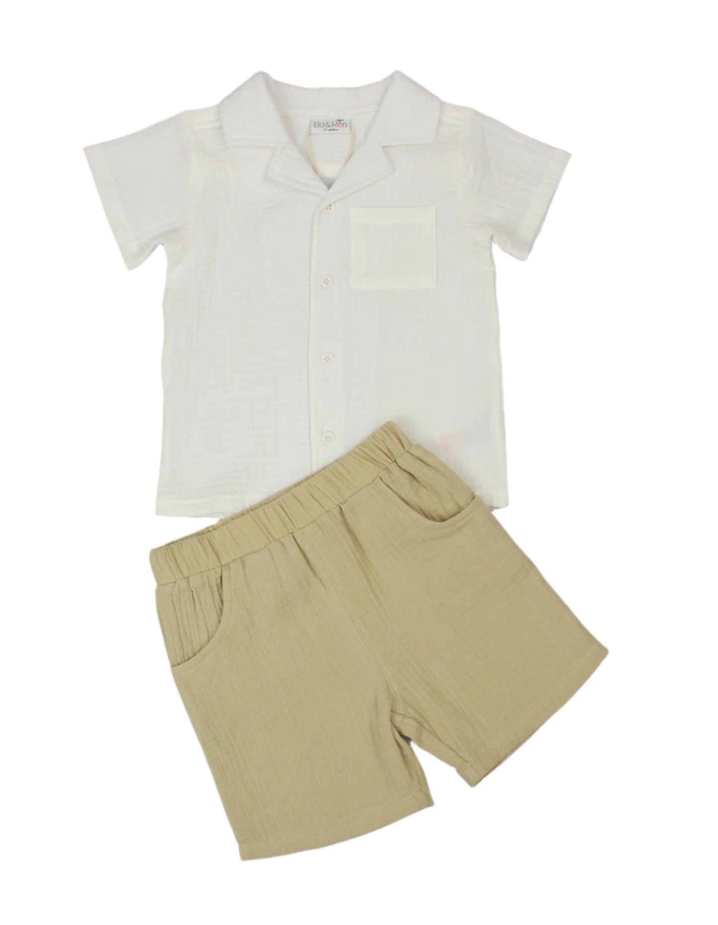Baby Boys 2pc Shirt/Shorts Set (1-2y)