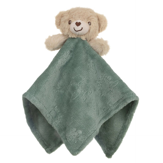 Bear Sage Green Embossed Comforter - Elephant/Dino (36x36CM)