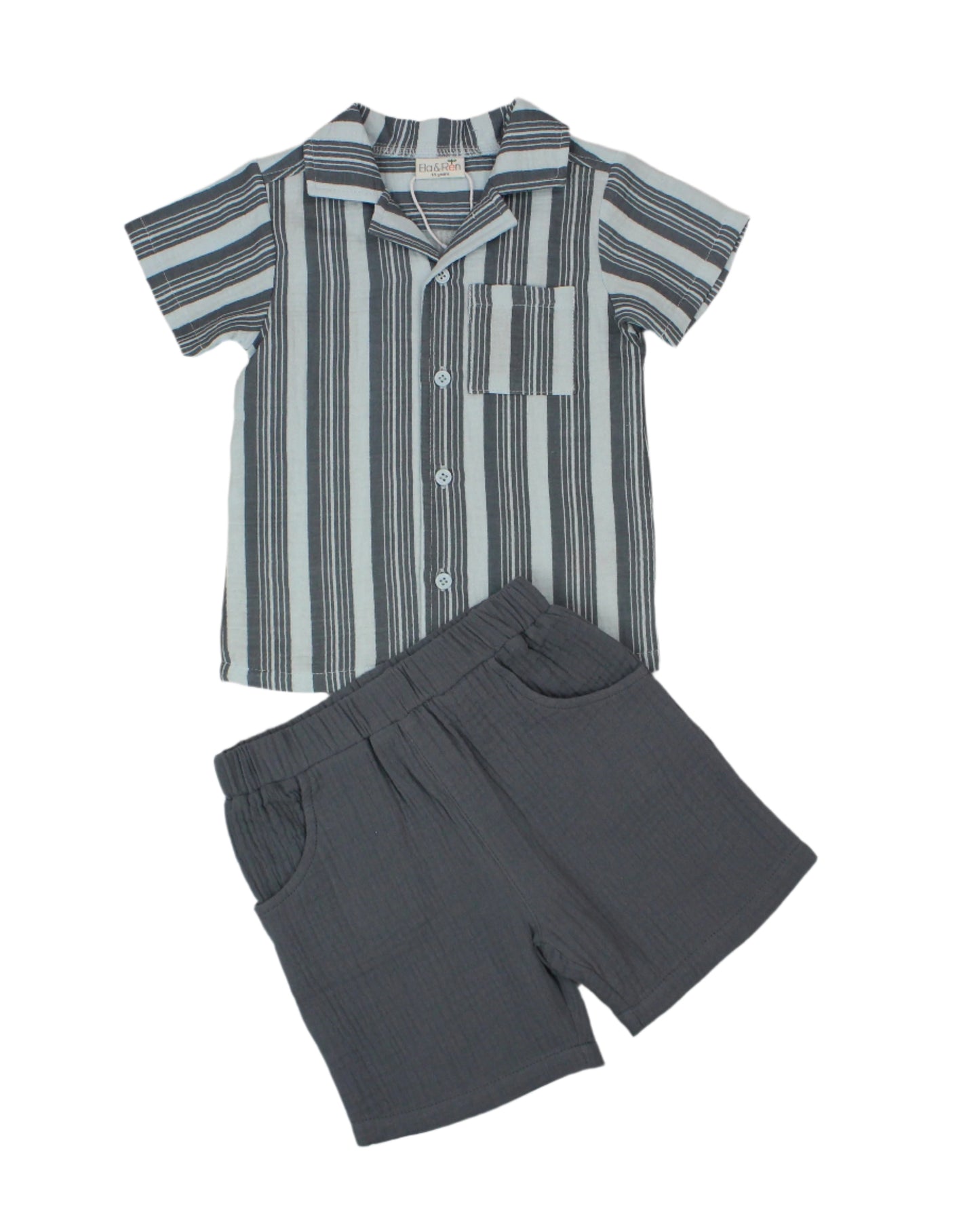 Baby Boys 2pc Shirt/Shorts Set (1-2y)