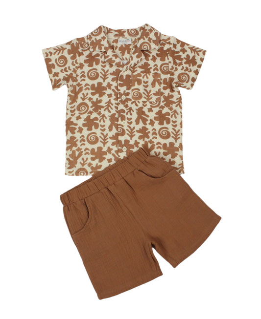 Baby Boys 2pc Shirt/Shorts Set (1-2y)